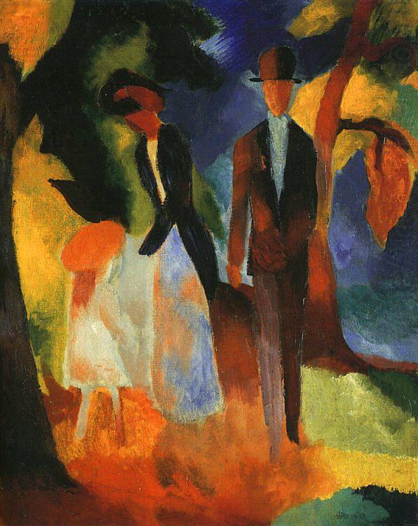 August Macke People by a Blue Lake china oil painting image